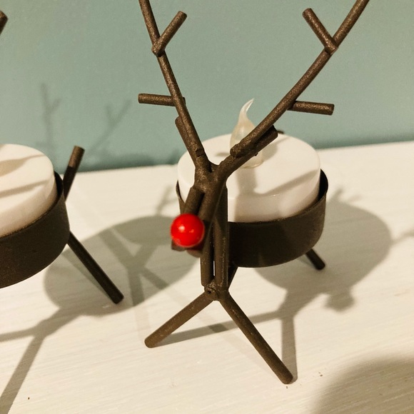 Accents Reindeer Tea Light Candle Holders Poshmark